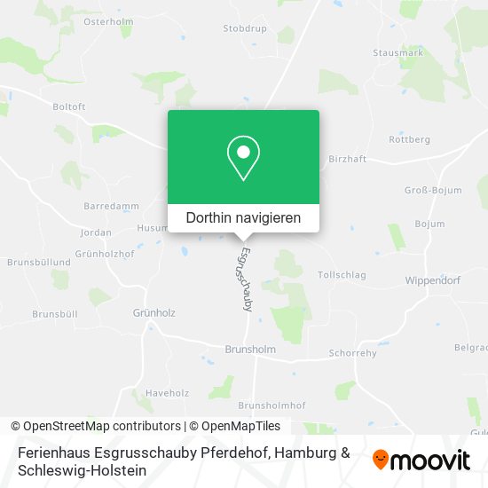Ferienhaus Esgrusschauby Pferdehof Karte