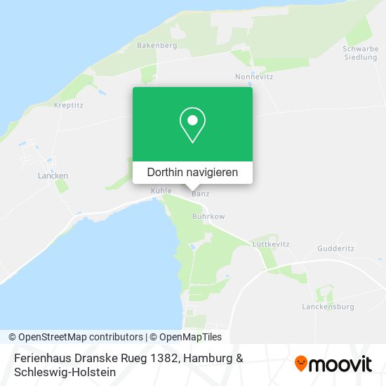 Ferienhaus Dranske Rueg 1382 Karte