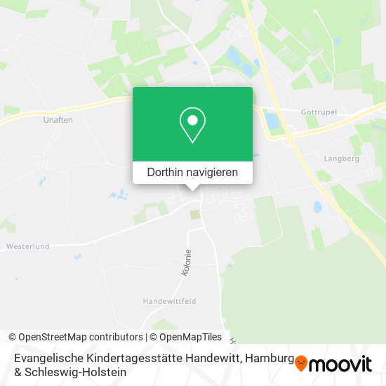 Evangelische Kindertagesstätte Handewitt Karte