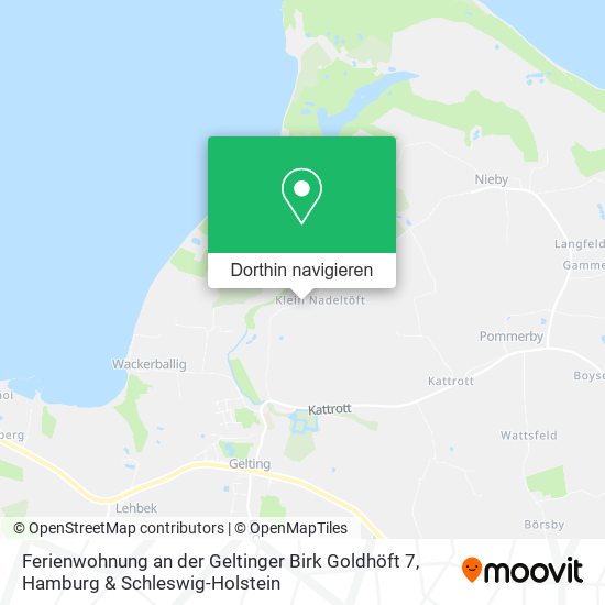 Ferienwohnung an der Geltinger Birk Goldhöft 7 Karte