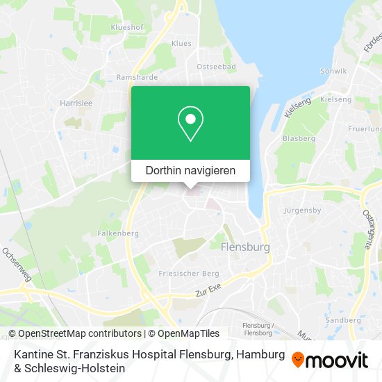 Kantine St. Franziskus Hospital Flensburg Karte