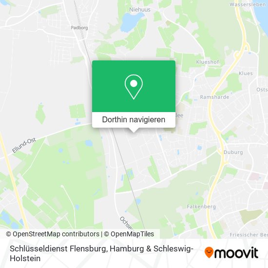 Schlüsseldienst Flensburg Karte