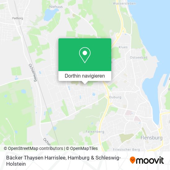 Bäcker Thaysen Harrislee Karte