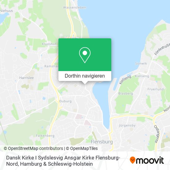 Dansk Kirke I Sydslesvig Ansgar Kirke Flensburg-Nord Karte