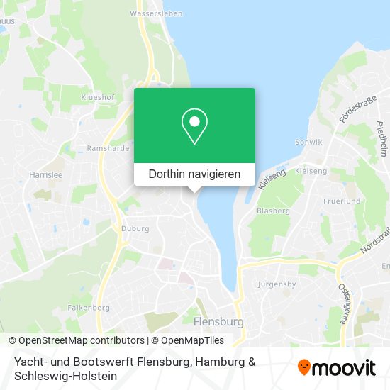 Yacht- und Bootswerft Flensburg Karte