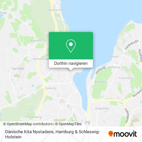 Dänische Kita Nystadens Karte