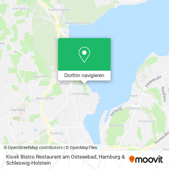 Kiosk Bistro Restaurant am Ostseebad Karte