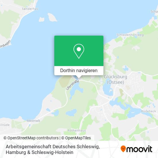 Arbeitsgemeinschaft Deutsches Schleswig Karte