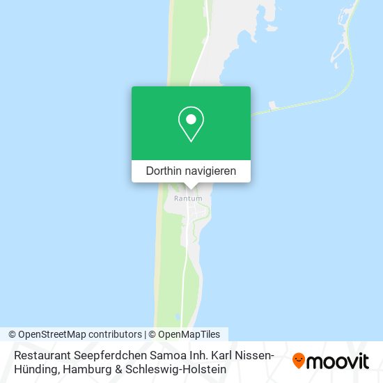 Restaurant Seepferdchen Samoa Inh. Karl Nissen-Hünding Karte
