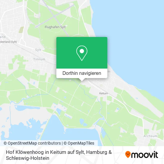 Hof Klöwenhoog in Keitum auf Sylt Karte