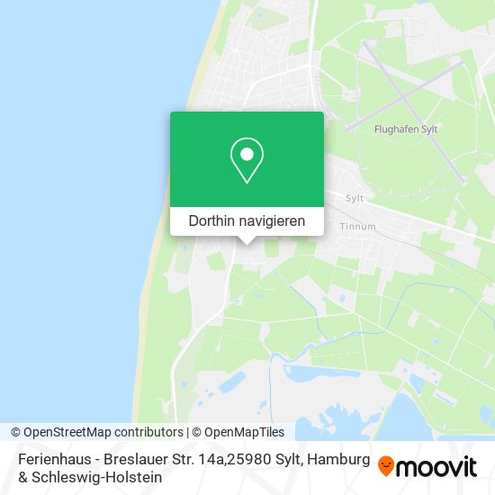Ferienhaus - Breslauer Str. 14a,25980 Sylt Karte