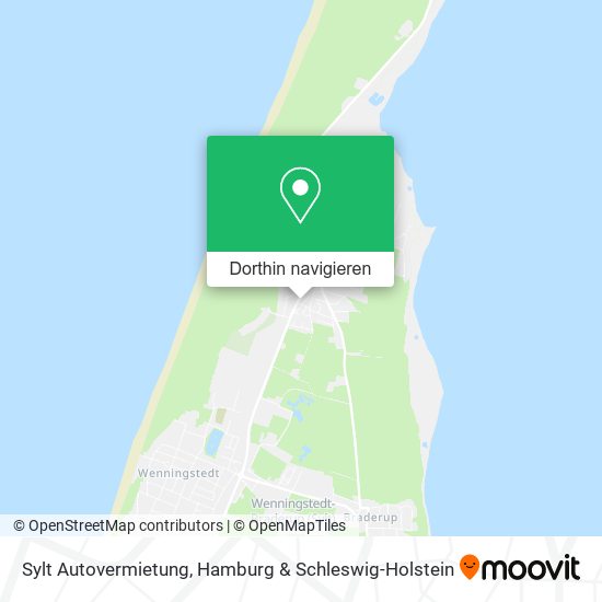 Sylt Autovermietung Karte