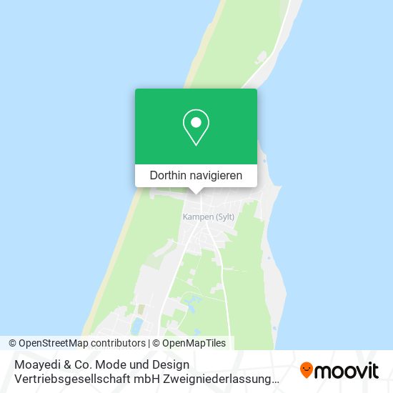 Moayedi & Co. Mode und Design Vertriebsgesellschaft mbH Zweigniederlassung Kampen Karte