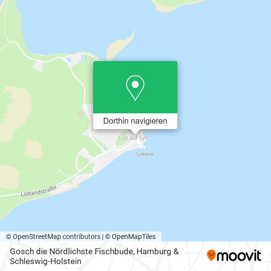 Gosch die Nördlichste Fischbude Karte