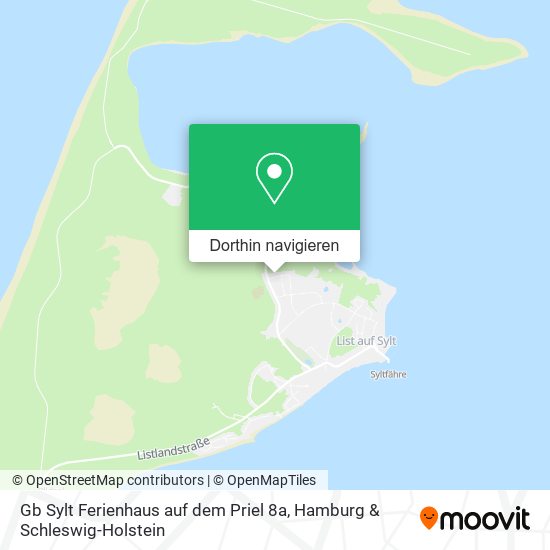 Gb Sylt Ferienhaus auf dem Priel 8a Karte