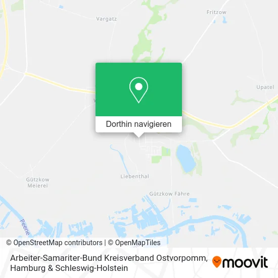 Arbeiter-Samariter-Bund Kreisverband Ostvorpomm Karte