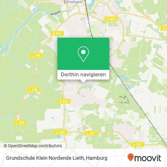 Grundschule Klein Nordende Lieth Karte