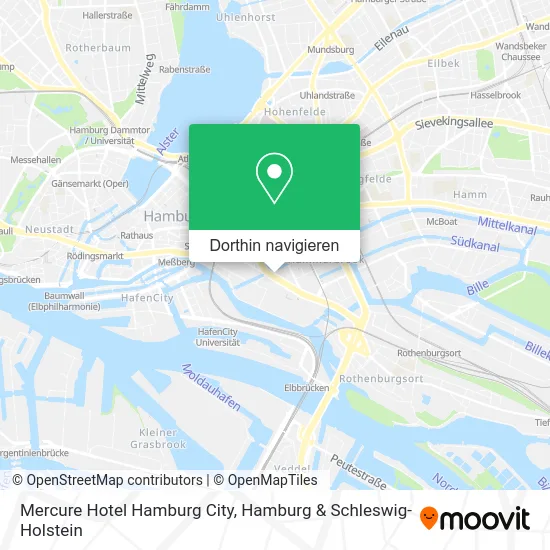 Mercure Hotel Hamburg City Karte
