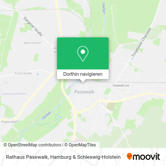 Rathaus Pasewalk Karte