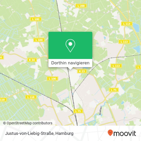 Justus-von-Liebig-Straße Karte