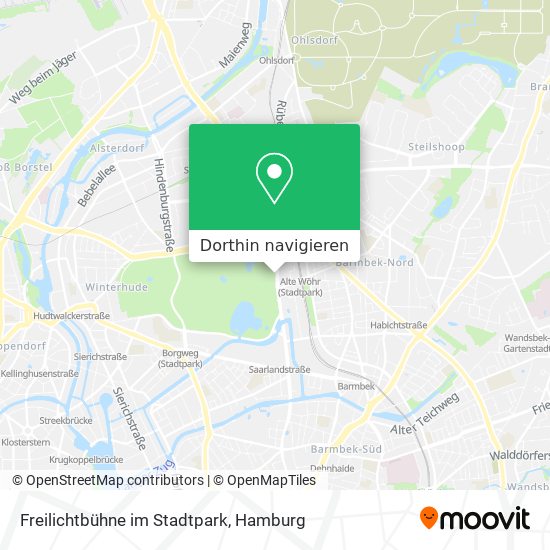 Freilichtbühne im Stadtpark Karte