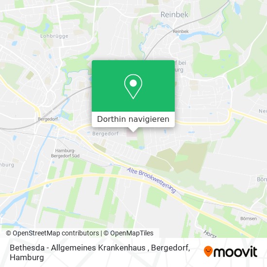 Bethesda - Allgemeines Krankenhaus , Bergedorf Karte