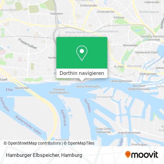 Hamburger Elbspeicher Karte