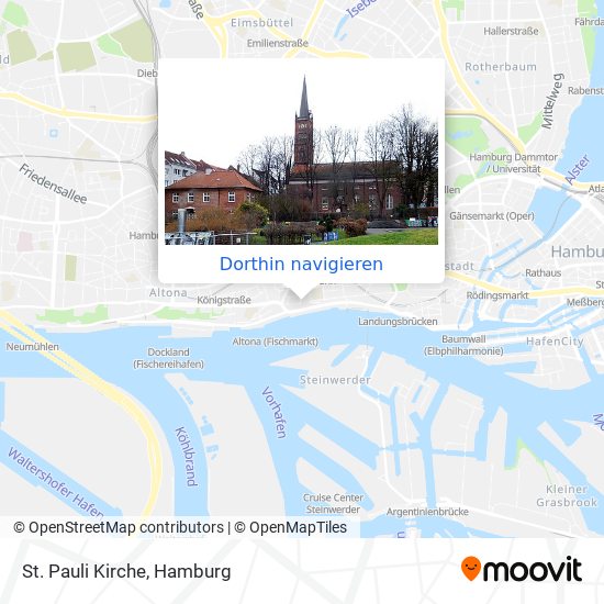 St. Pauli Kirche Karte