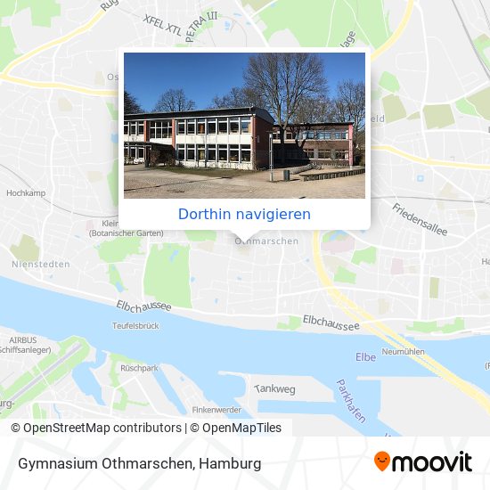 Gymnasium Othmarschen Karte