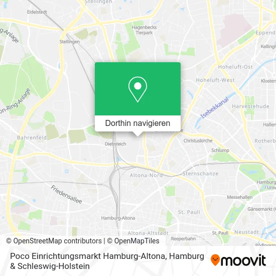 Poco Einrichtungsmarkt Hamburg-Altona Karte