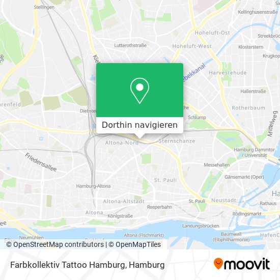 Farbkollektiv Tattoo Hamburg Karte