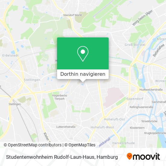 Studentenwohnheim Rudolf-Laun-Haus Karte