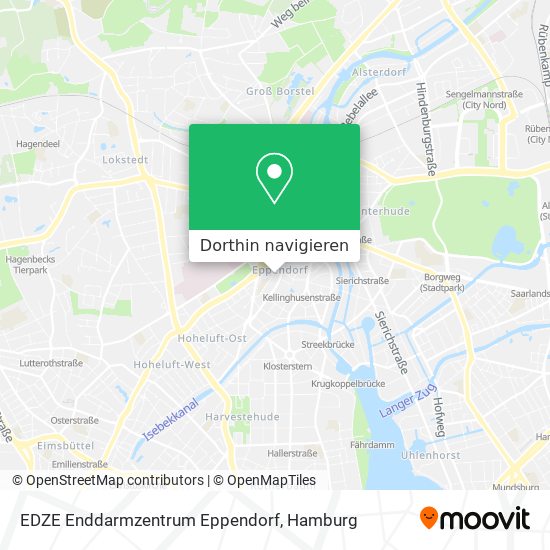 EDZE Enddarmzentrum Eppendorf Karte