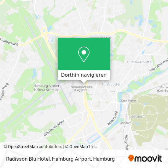 Radisson Blu Hotel, Hamburg Airport Karte