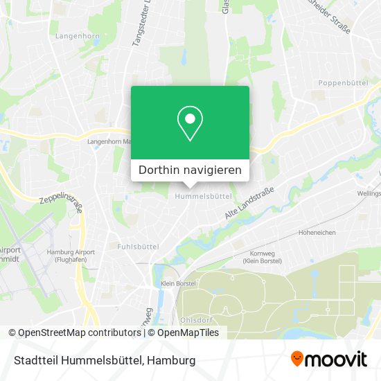Stadtteil Hummelsbüttel Karte