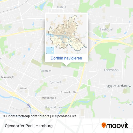 Öjendorfer Park Karte
