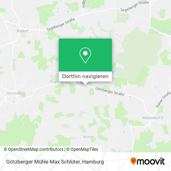 Götzberger Mühle Max Schlüter Karte