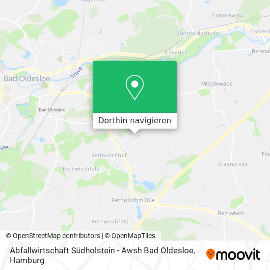 Abfallwirtschaft Südholstein - Awsh Bad Oldesloe Karte