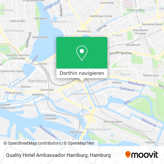Quality Hotel Ambassador Hamburg Karte