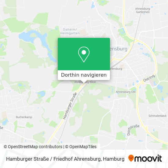 Hamburger Straße / Friedhof Ahrensburg Karte