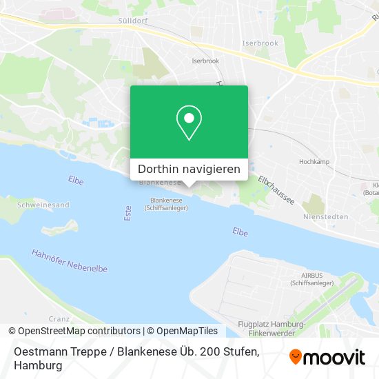 Oestmann Treppe / Blankenese Üb. 200 Stufen Karte
