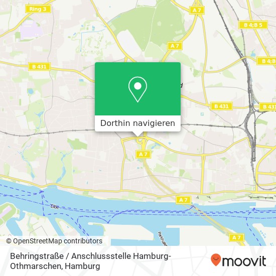Behringstraße / Anschlussstelle Hamburg-Othmarschen Karte