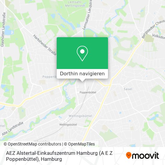AEZ Alstertal-Einkaufszentrum Hamburg (A E Z Poppenbüttel) Karte