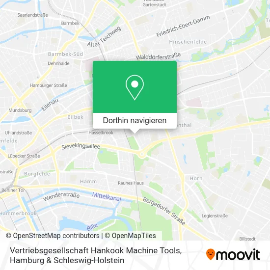 Vertriebsgesellschaft Hankook Machine Tools Karte