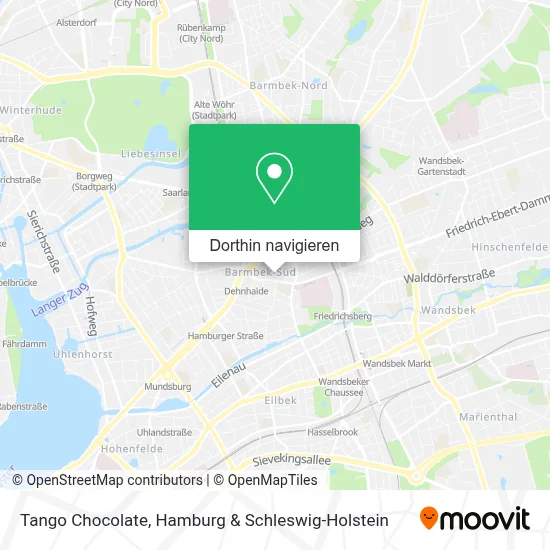 Tango Chocolate Karte
