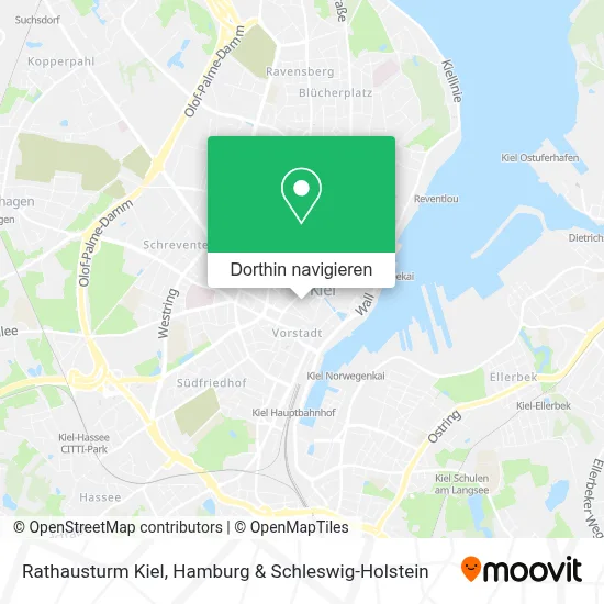 Rathausturm Kiel Karte