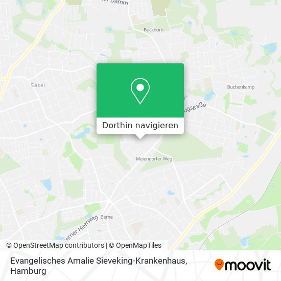 Evangelisches Amalie Sieveking-Krankenhaus Karte