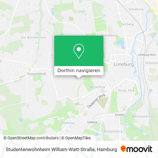 Studentenwohnheim William-Watt-Straße Karte