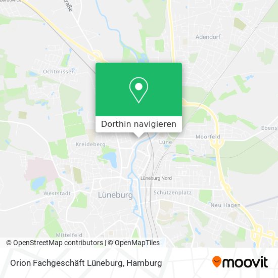 Orion Fachgeschäft Lüneburg Karte