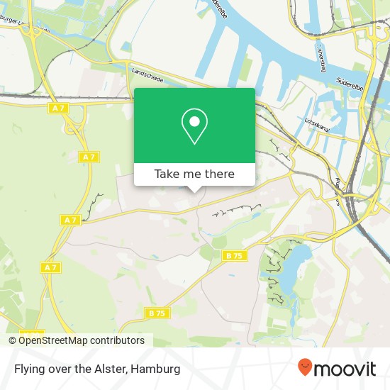 Flying over the Alster Karte